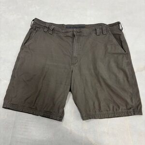 Duluth Trading Co Men's Dark Brown Flat Front Shorts
